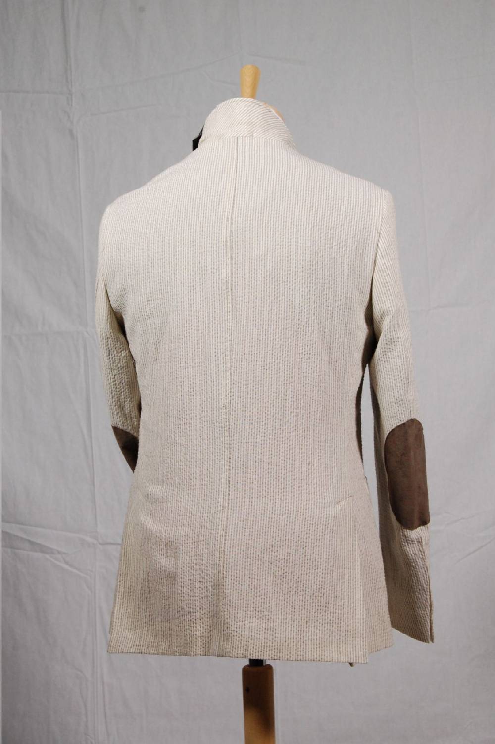 Piero Giachi Giacca in cotone Beige a righe Enormi sconti