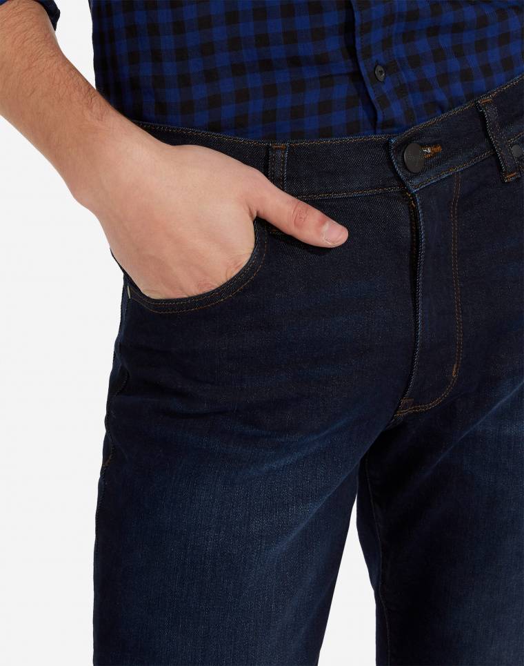 Wrangler Jeans wrangler denim soft luxe a gamba dritta tonalità deep indigo 2025