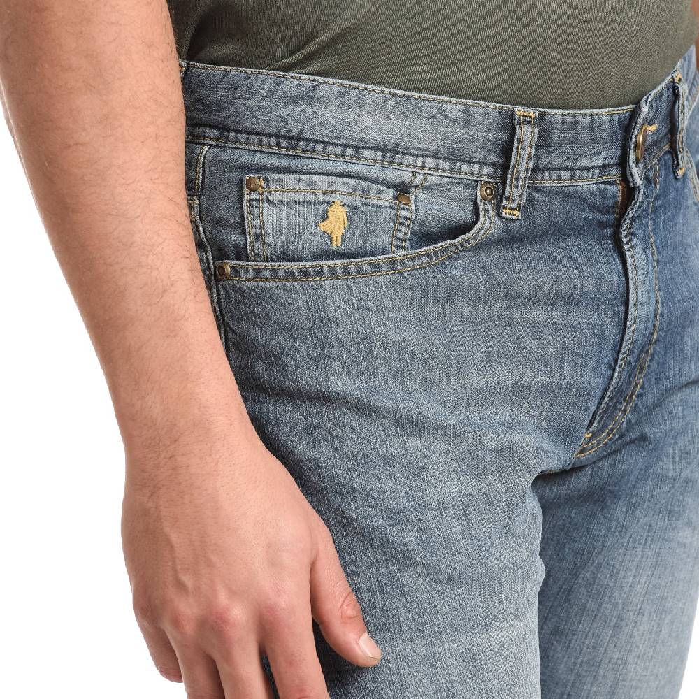 MCS Jeans mcs denim chiaro stone wash slim fit lunghezza 36 Nuovo