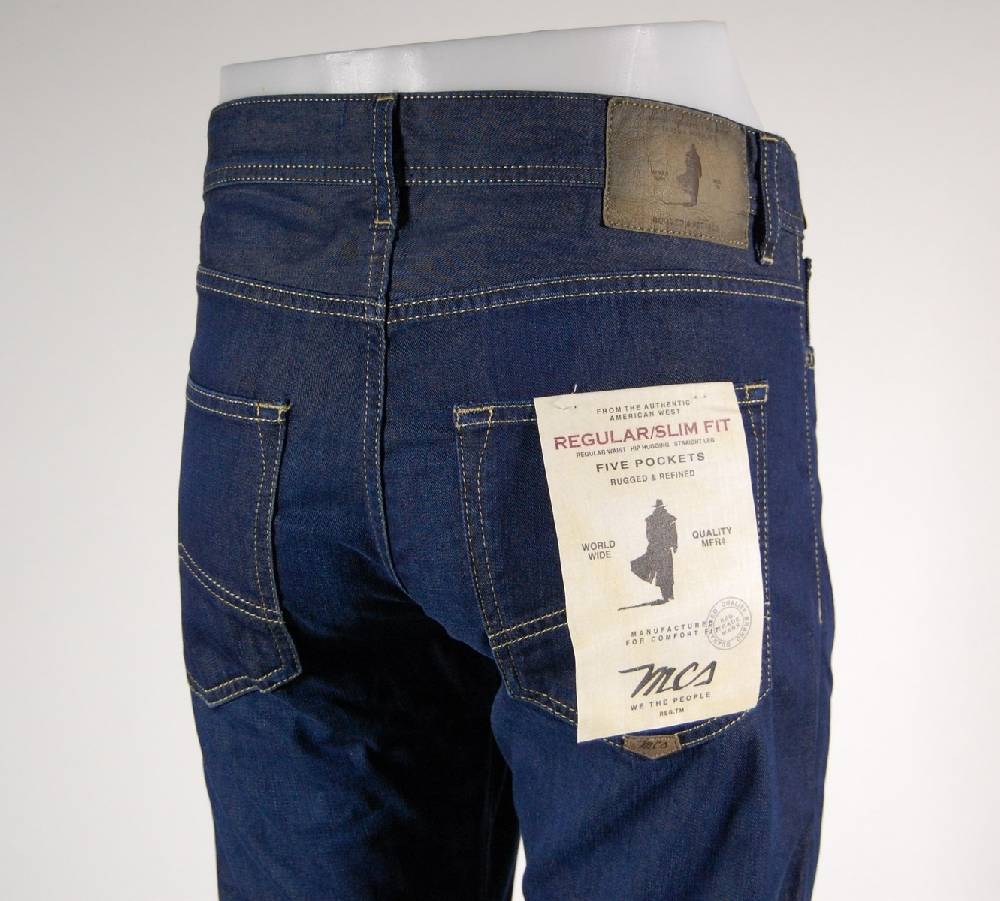 MCS Jeans mcs blu lavato stone wash lunghezza L36 Vendita