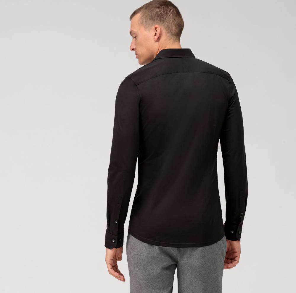 Olymp Camicia olymp nera in jersey super slim fit Shopping Online