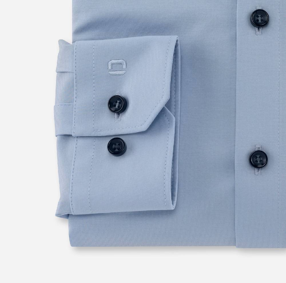 Olymp Camicia olymp celeste in jersey super slim fit Affare Del Giorno