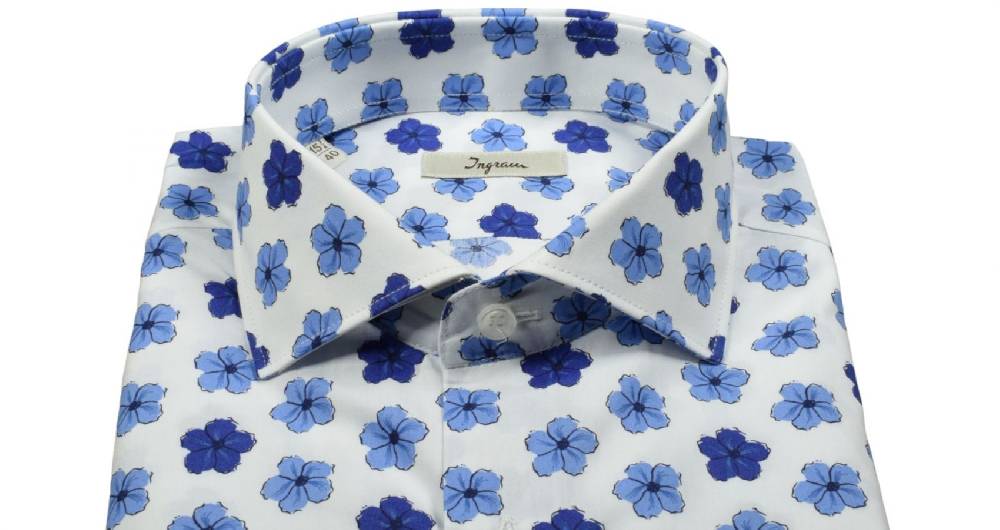 Ingram Camicia ingram slim fit fantasia floreale in puro cotone Online