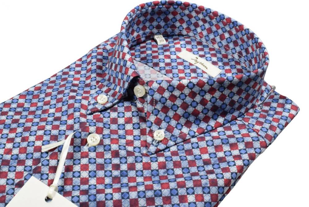 Ingram Camicia ingram button down fantasia geometrica Outlet