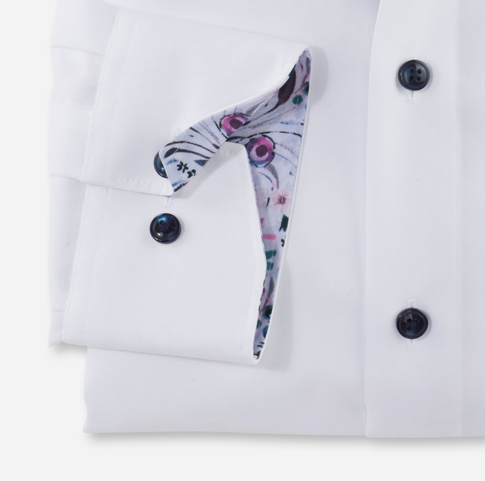 Olymp Camicia bianca olymp luxor puro cotone facile stiro In Saldo