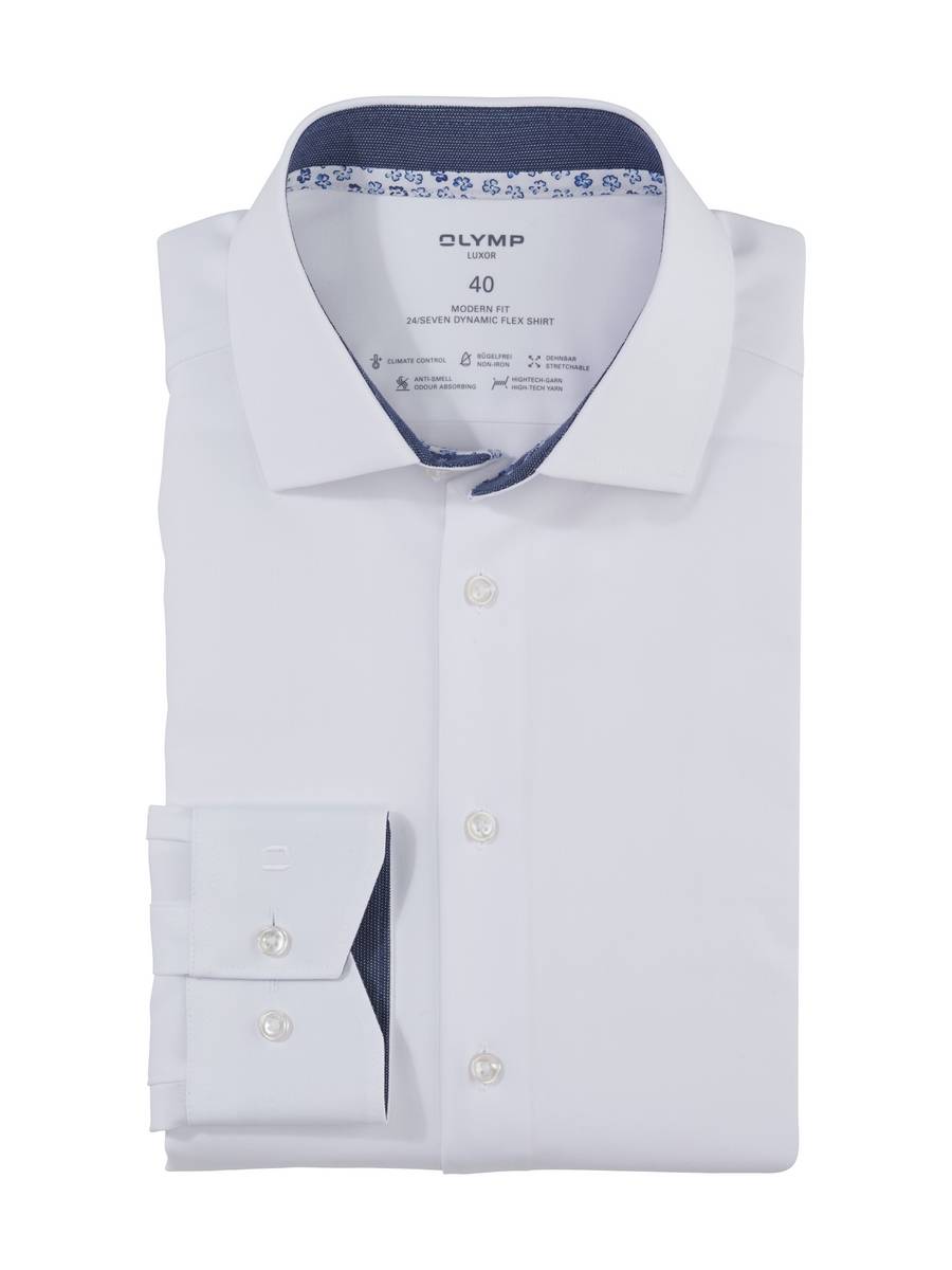 Olymp Camicia olymp bianca modern fit dynamic flex Spedizione gratuita