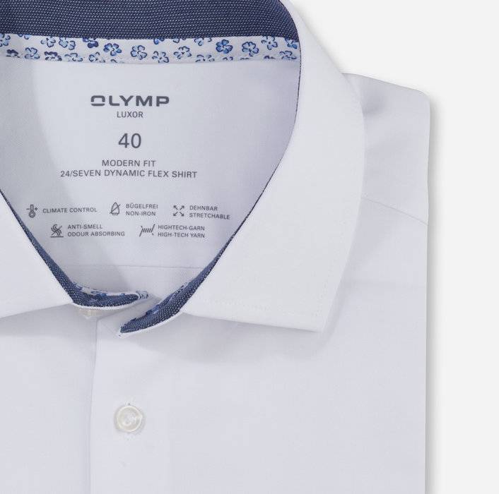 Olymp Camicia olymp bianca modern fit dynamic flex Spedizione gratuita