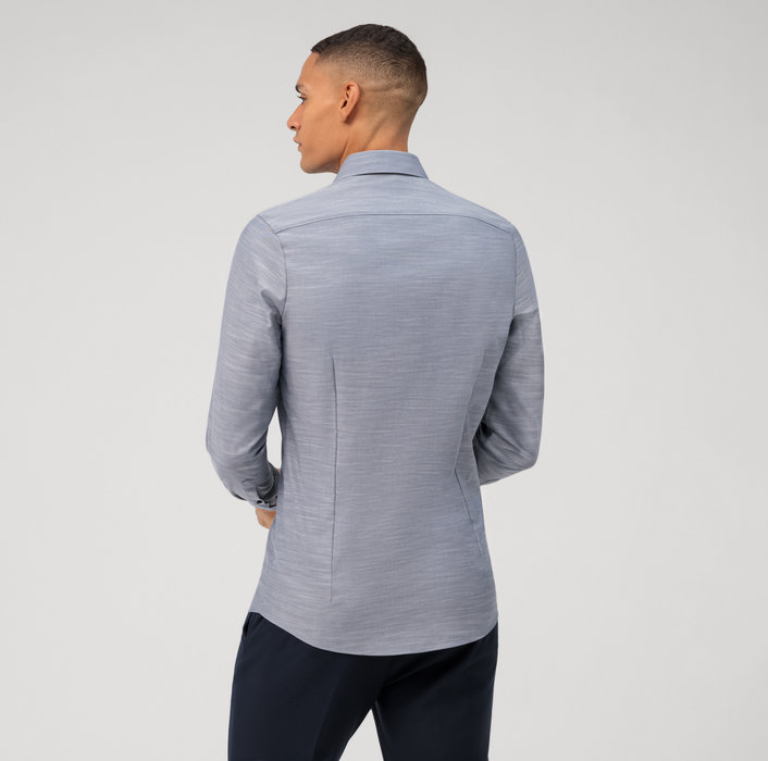 Olymp Camicia olymp blu marine level five slim fit cotone stretch Comprare a buon mercato