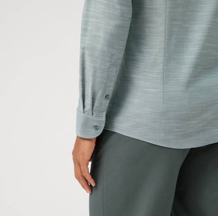 Olymp Camicia olymp verde level five slim fit cotone stretch Grande vendita