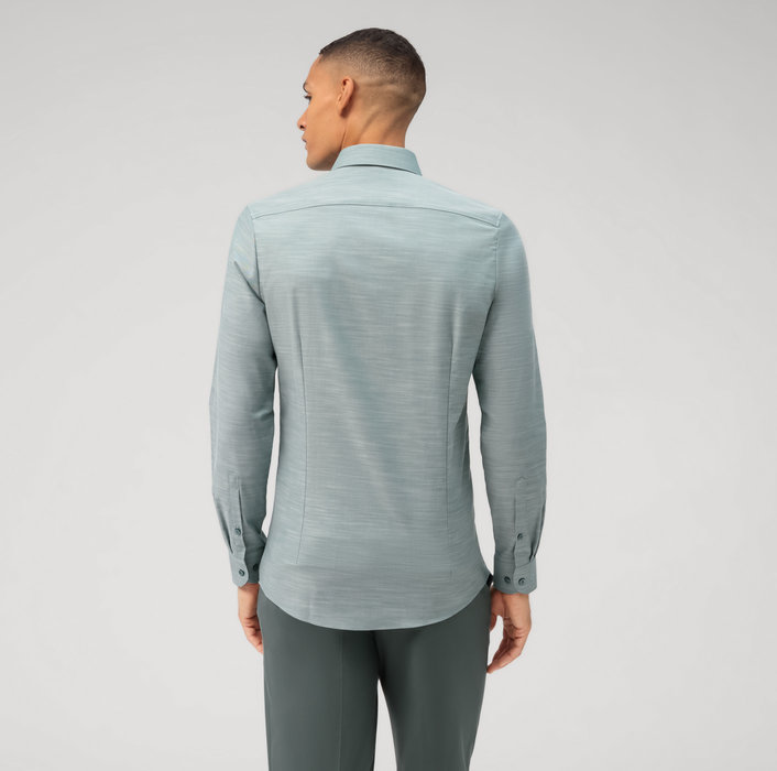 Olymp Camicia olymp verde level five slim fit cotone stretch Grande vendita