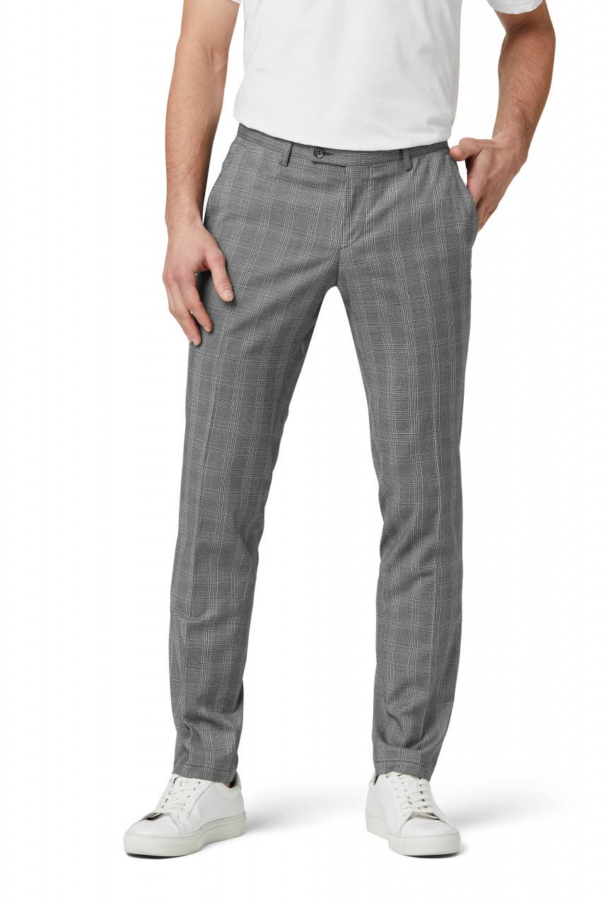 Digel Move Pantalone grigio a quadri digel extra slim fit Shopping online