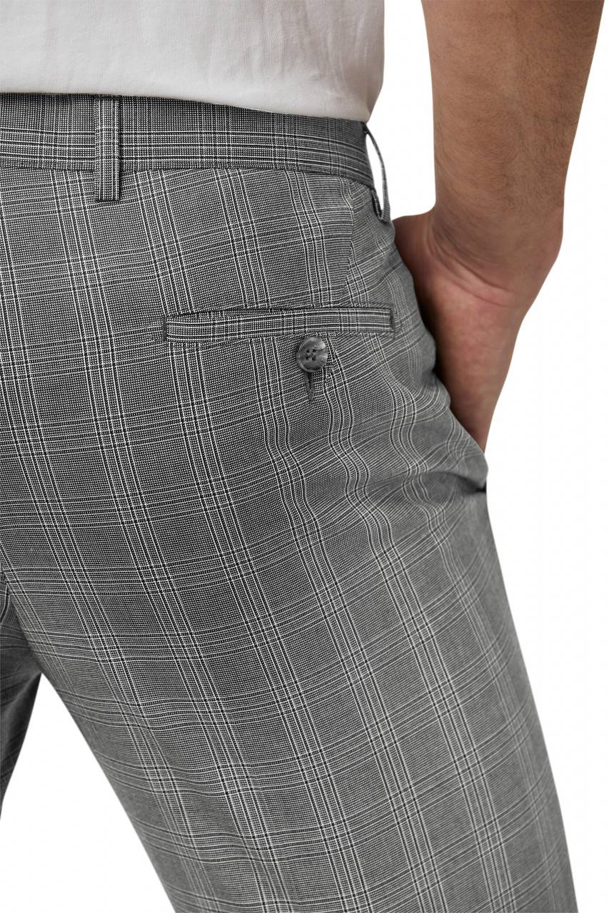 Digel Move Pantalone grigio a quadri digel extra slim fit Shopping online
