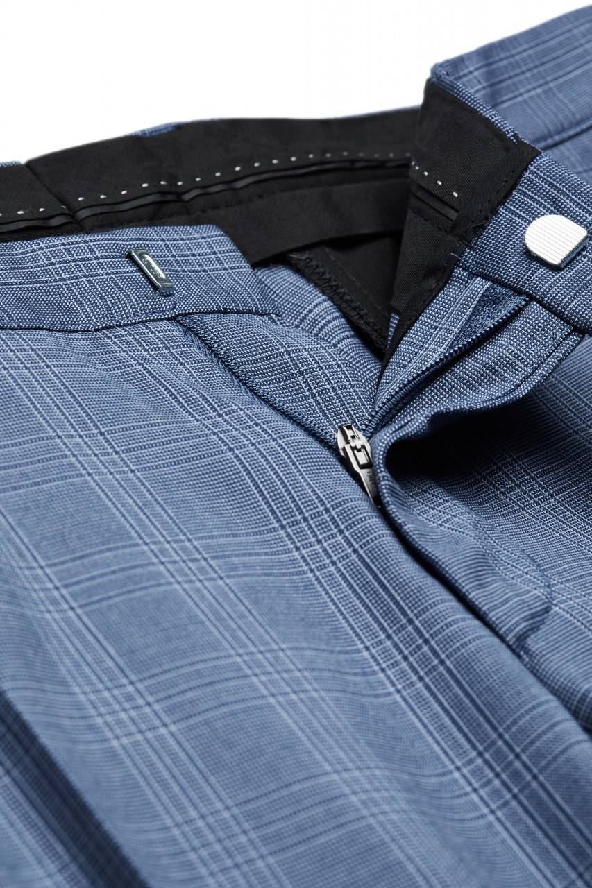 Digel Move Pantalone blu chiaro a quadri digel extra slim fit Offerta esclusiva