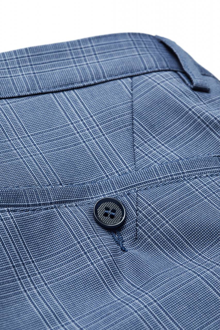 Digel Move Pantalone blu chiaro a quadri digel extra slim fit Offerta esclusiva