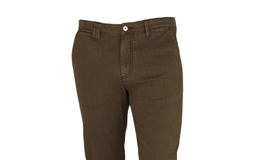 Sea Barrier Pantalone sea barrier verde a quadri cotone stretch Vendite stagionali