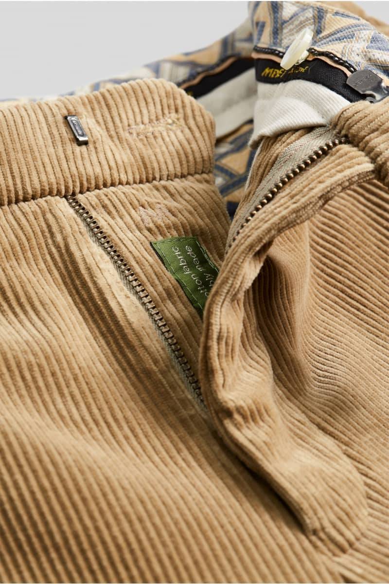Meyer Pantalone cappuccino meyer in velluto a coste luxury modern fit Offerta migliore