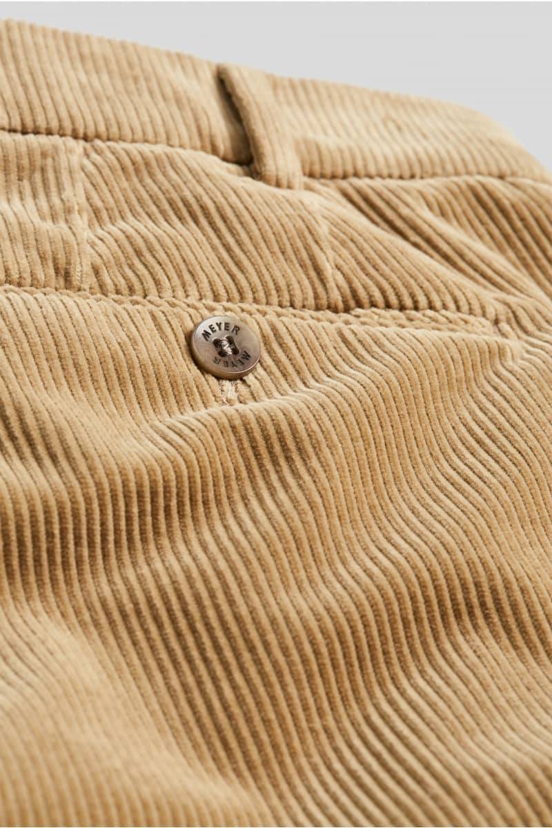 Meyer Pantalone cappuccino meyer in velluto a coste luxury modern fit Offerta migliore