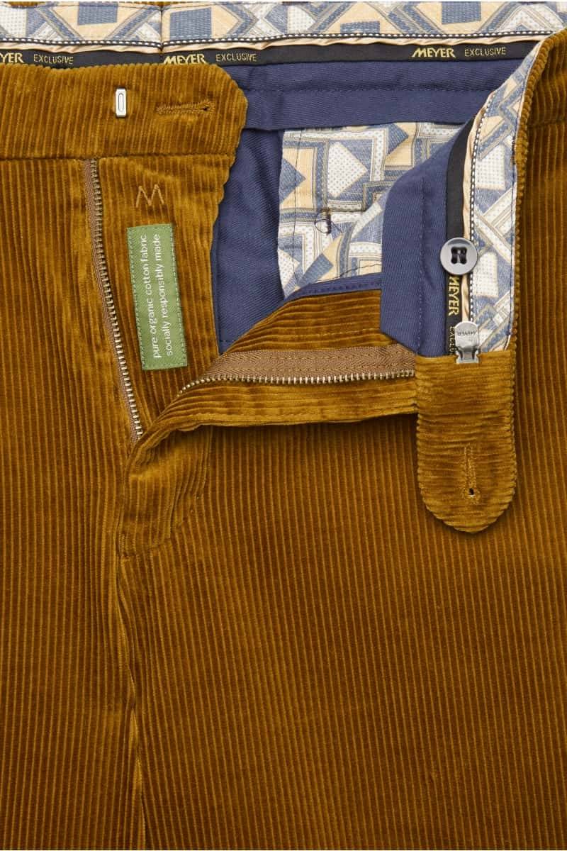 Meyer Pantalone cognac meyer in velluto a coste luxury modern fit Latest fashion