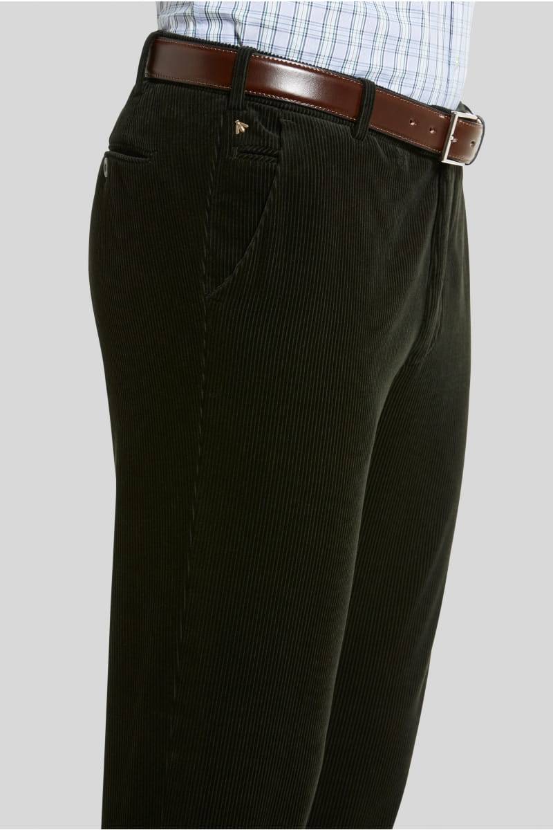 Meyer Pantalone verde scuro meyer in velluto a coste luxury modern fit Online Outlet
