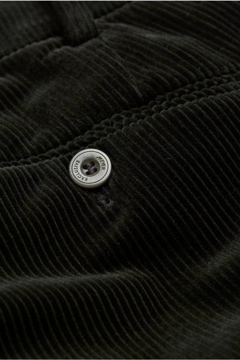 Meyer Pantalone verde scuro meyer in velluto a coste luxury modern fit Online Outlet