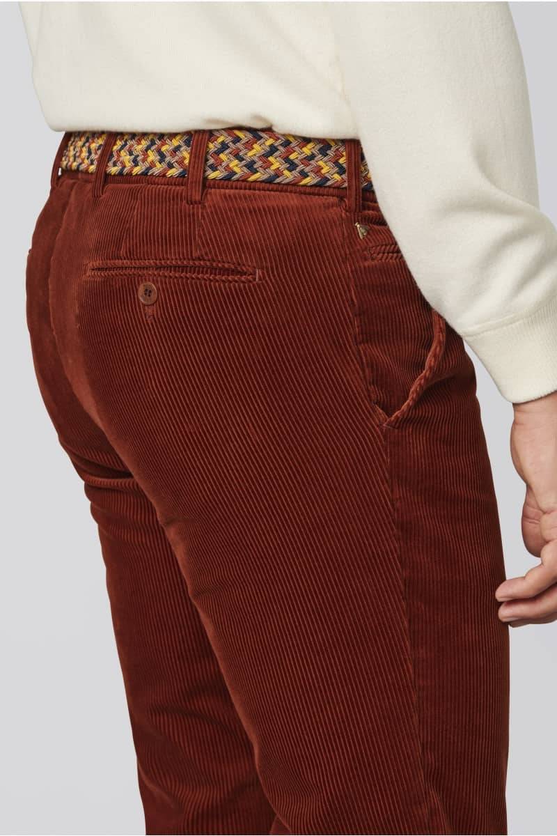 Meyer Pantalone ruggine meyer in velluto a coste luxury modern fit Offerta temporanea