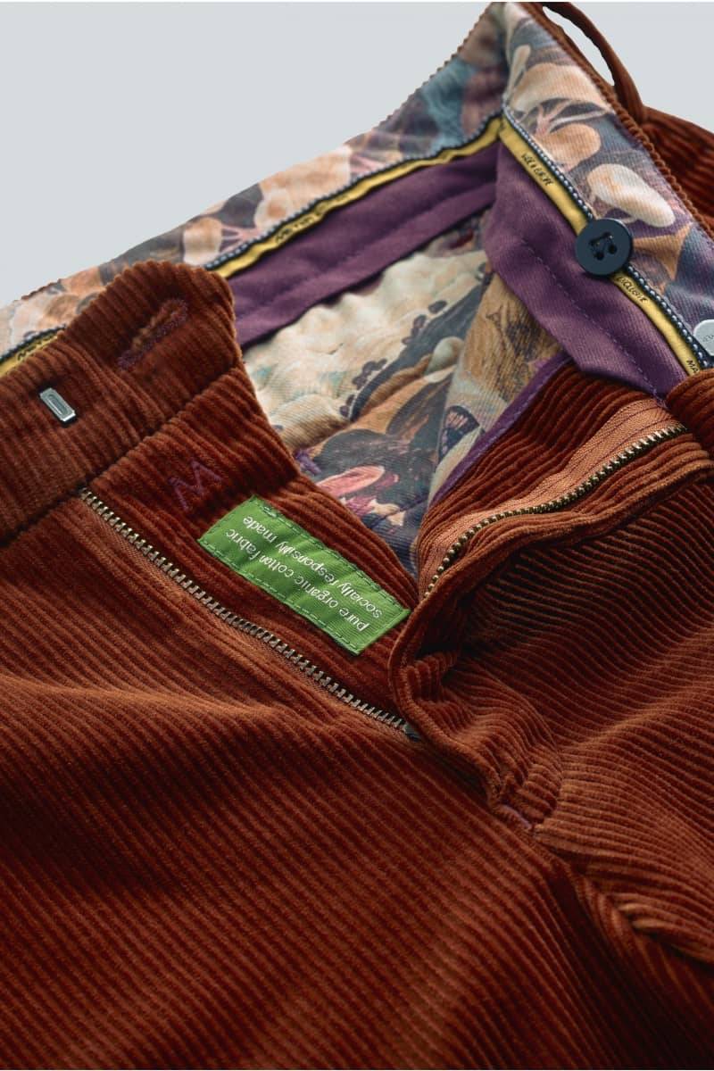 Meyer Pantalone ruggine meyer in velluto a coste luxury modern fit Offerta temporanea