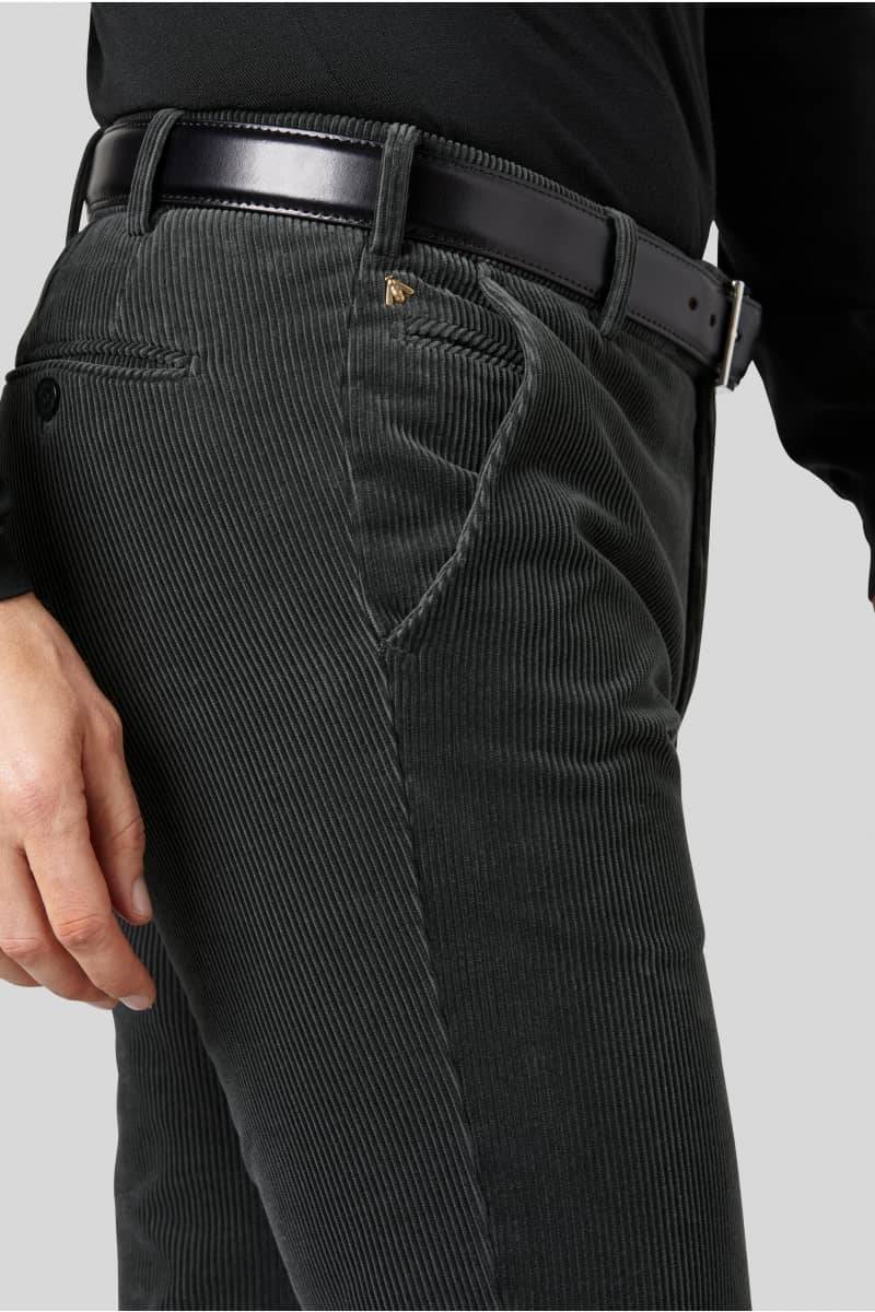 Meyer Pantalone grigio meyer in velluto a coste luxury modern fit Offerte esclusive