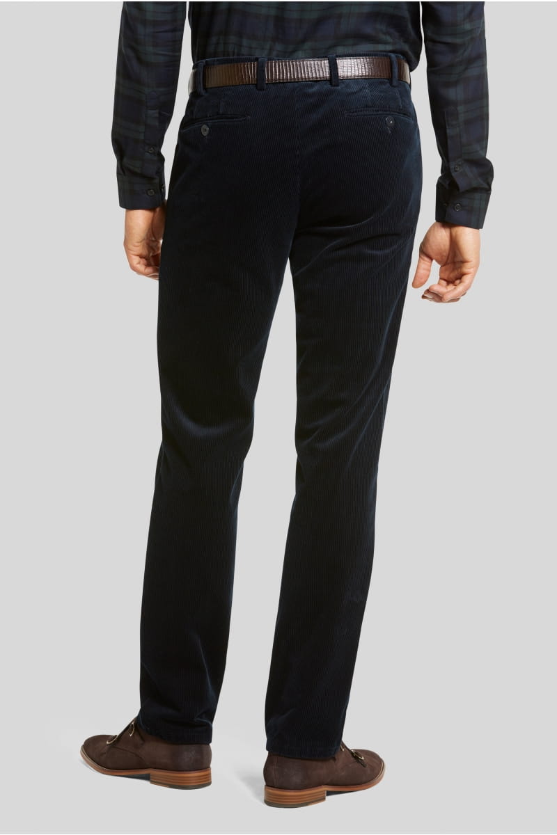 Meyer Pantalone blu meyer in velluto a coste luxury modern fit Lightning offer