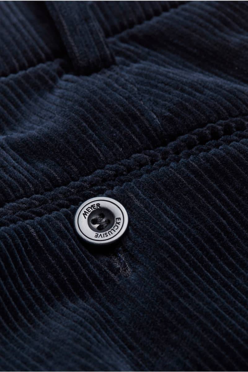 Meyer Pantalone blu meyer in velluto a coste luxury modern fit Lightning offer