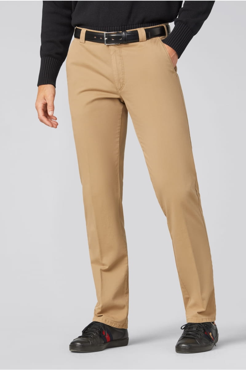 Meyer Pantalone cammello meyer in cotone stretch regular fit Nuovi prodotti