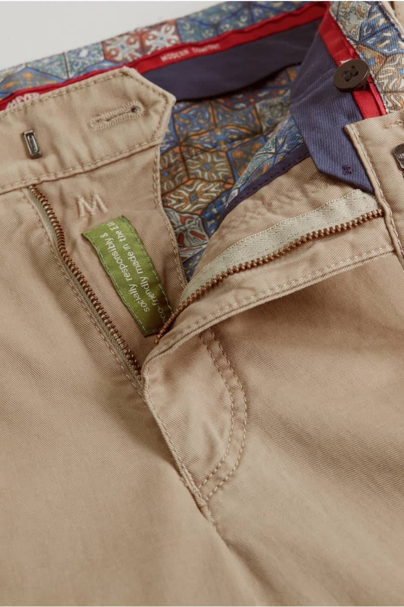 Meyer Pantalone beige meyer in cotone stretch regular fit Bestseller