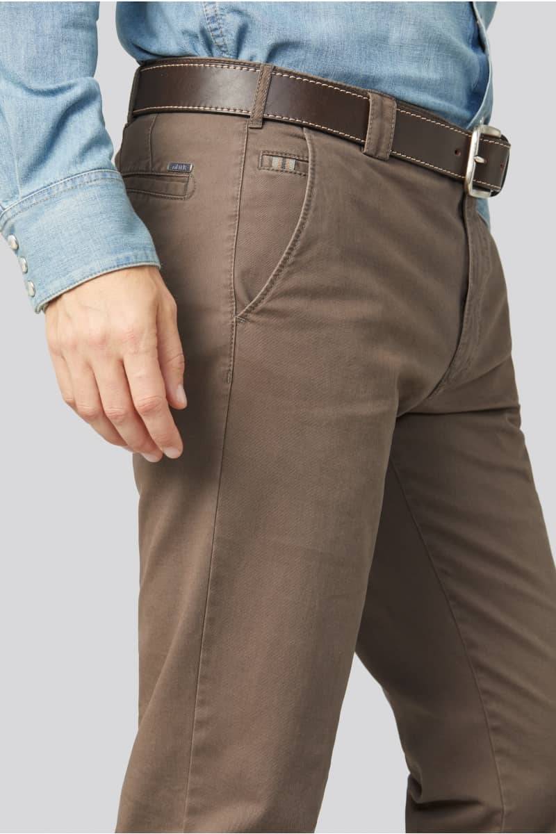 Meyer Pantalone tortora meyer in cotone stretch regular fit Offerte stagionali