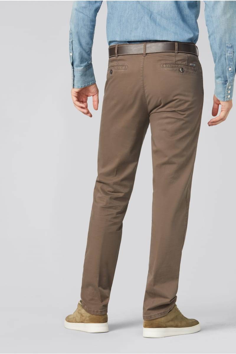 Meyer Pantalone tortora meyer in cotone stretch regular fit Offerte stagionali