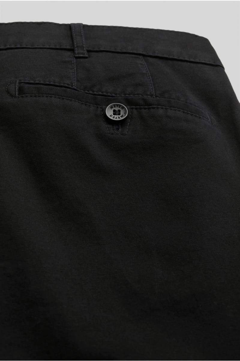 Meyer Pantalone nero meyer in cotone stretch regular fit Liquidazione