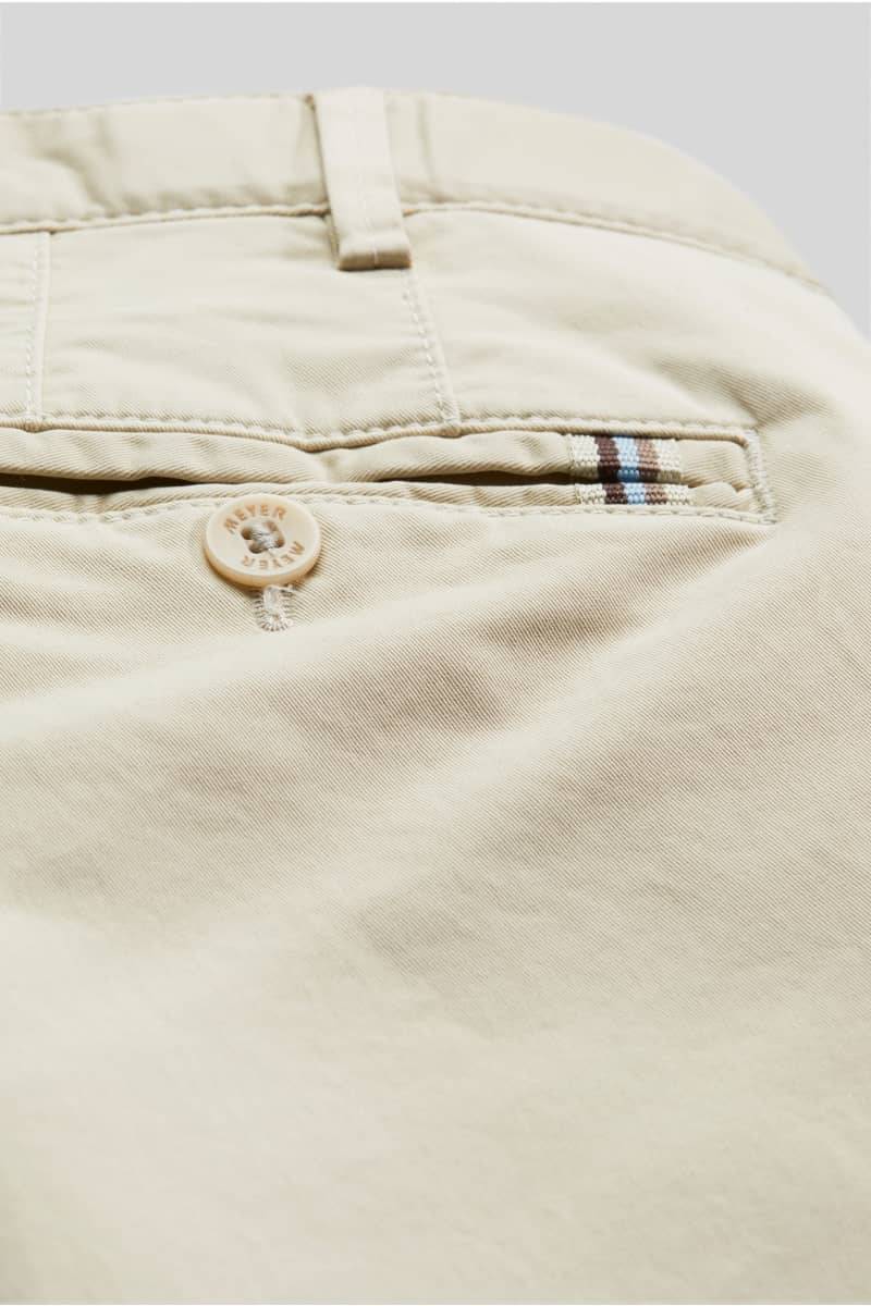 Meyer Pantalone beige meyer in cotone fairtrade modern fit Offerte speciali