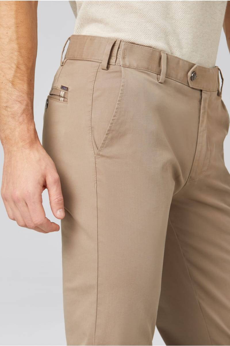 Meyer Pantalone cammello meyer in cotone fairtrade modern fit Enormi risparmi