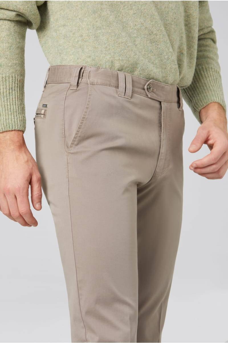 Meyer Pantalone tortora meyer in cotone fairtrade modern fit Sconti VIP