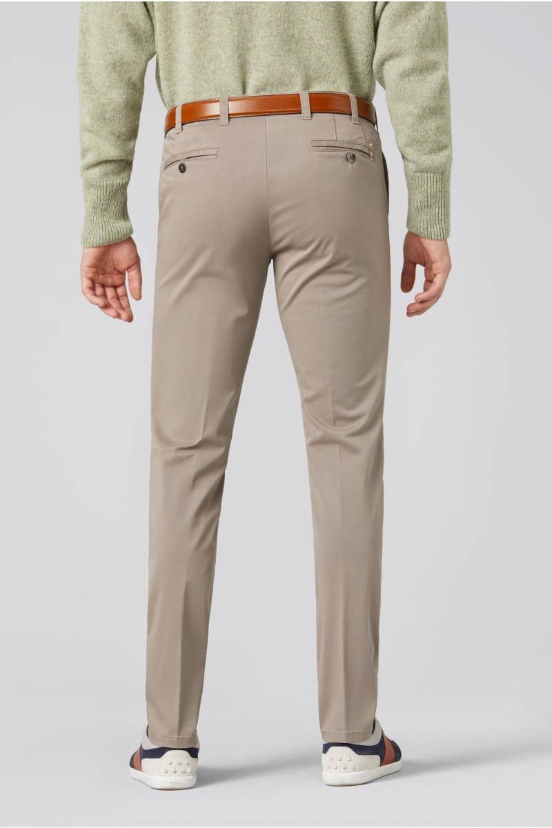 Meyer Pantalone tortora meyer in cotone fairtrade modern fit Sconti VIP
