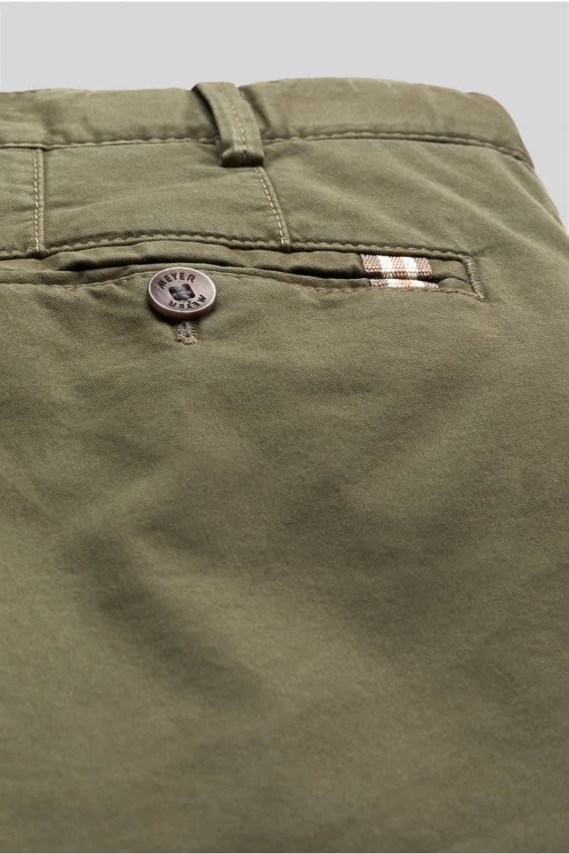 Meyer Pantalone verde oliva meyer in cotone fairtrade modern fit Prezzo basso