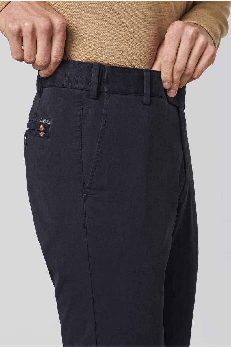Meyer Pantalone blu meyer in cotone fairtrade modern fit Super Saving Price