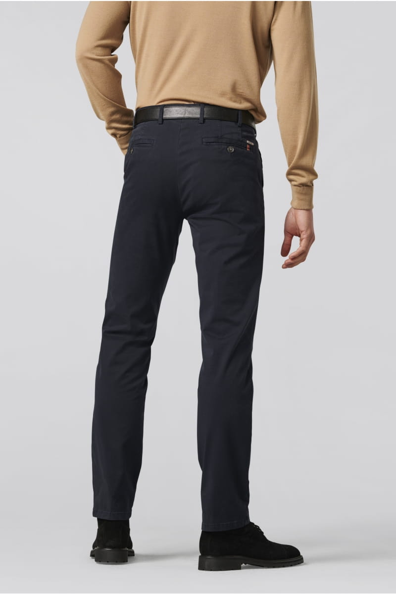 Meyer Pantalone blu meyer in cotone fairtrade modern fit Super Saving Price