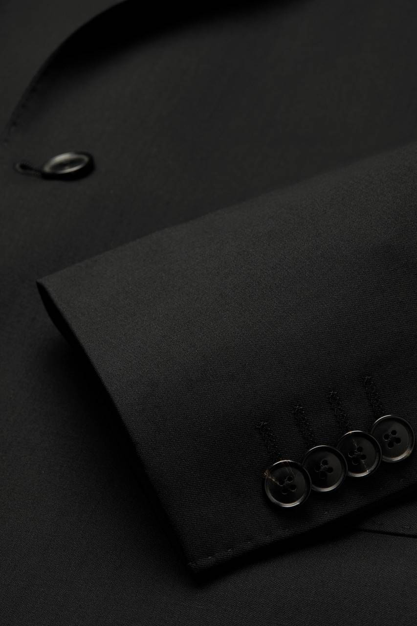 Digel Abito nero digel drop quattro corto in lana cerruti super 110's Fino al 65% di sconto
