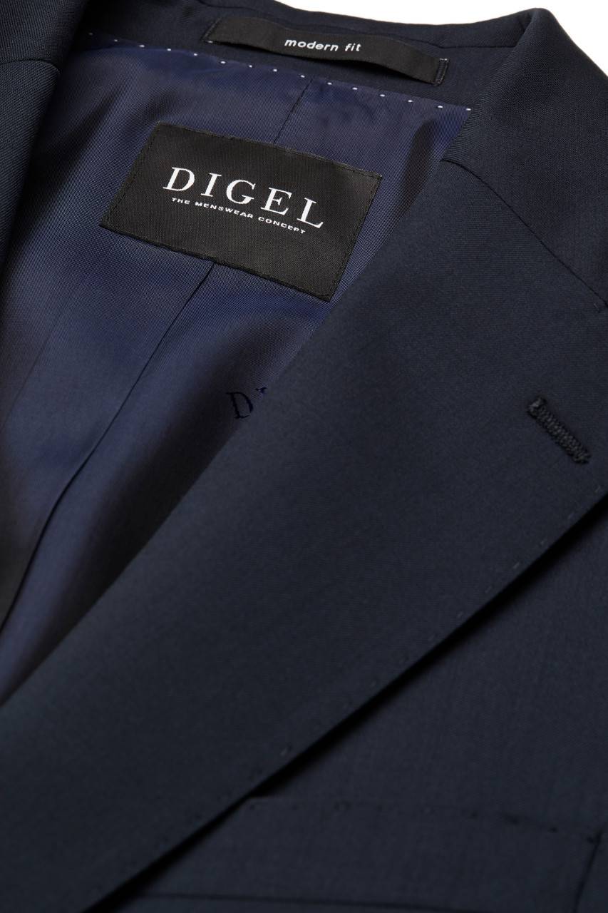 Digel Abito blu digel drop sei modern fit in lana cerruti super 110's Sostegno trimestrale