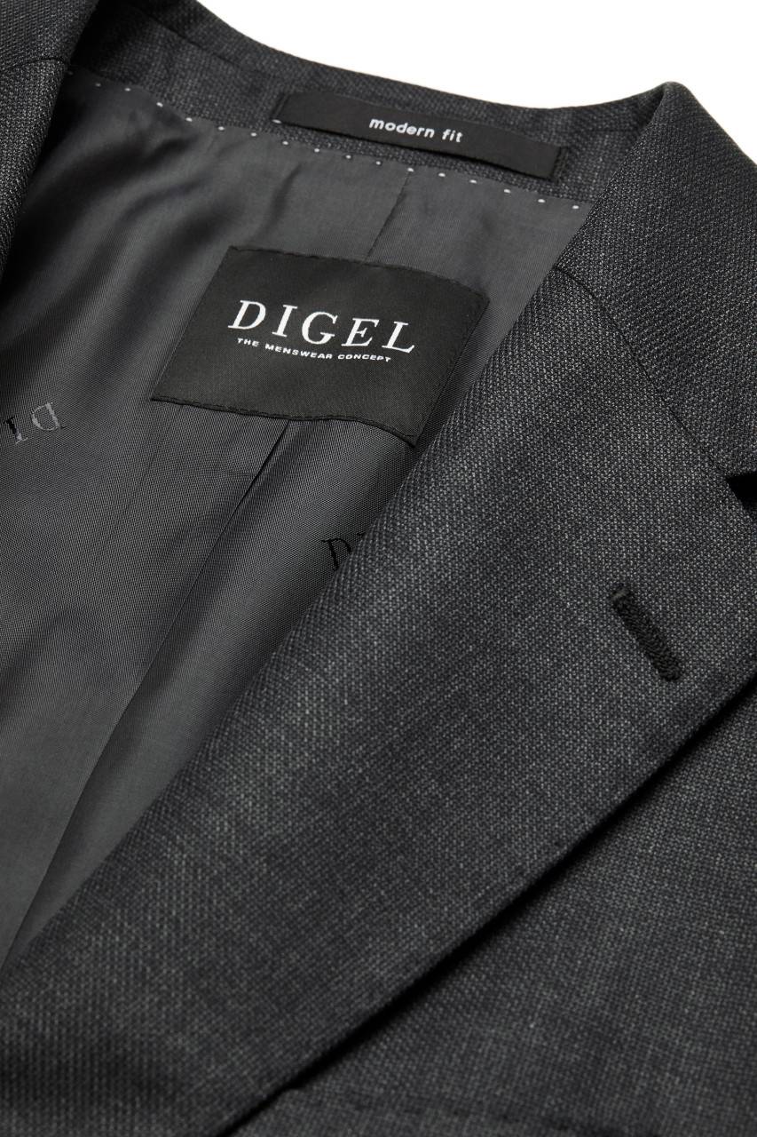 Digel Abito grigio scuro digel drop sei modern fit in lana vitale barberis canonico Super sconto