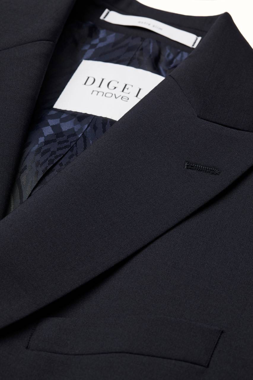Digel Abito blu digel slim fit doppiopetto misto lana bi-stretch Trasporto libero internazionale