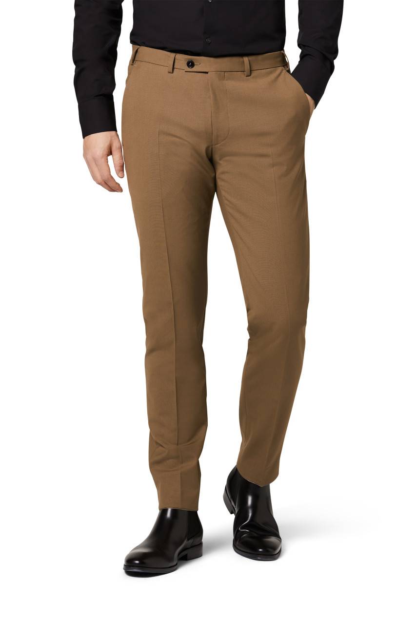Digel Abito slim fit digel marrone chiaro misto lana bi-stretch Black Friday Prezzi