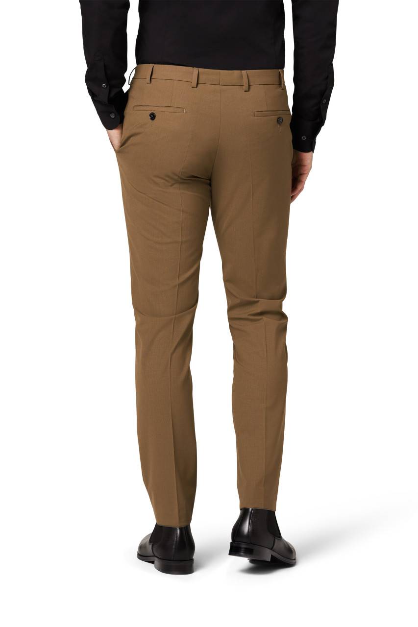 Digel Abito slim fit digel marrone chiaro misto lana bi-stretch Black Friday Prezzi