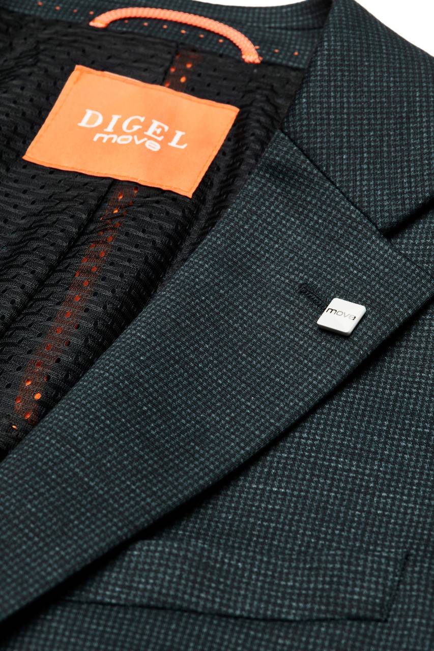 Digel Abito digel in jersey extra slim fit verde a quadretti Duty-free