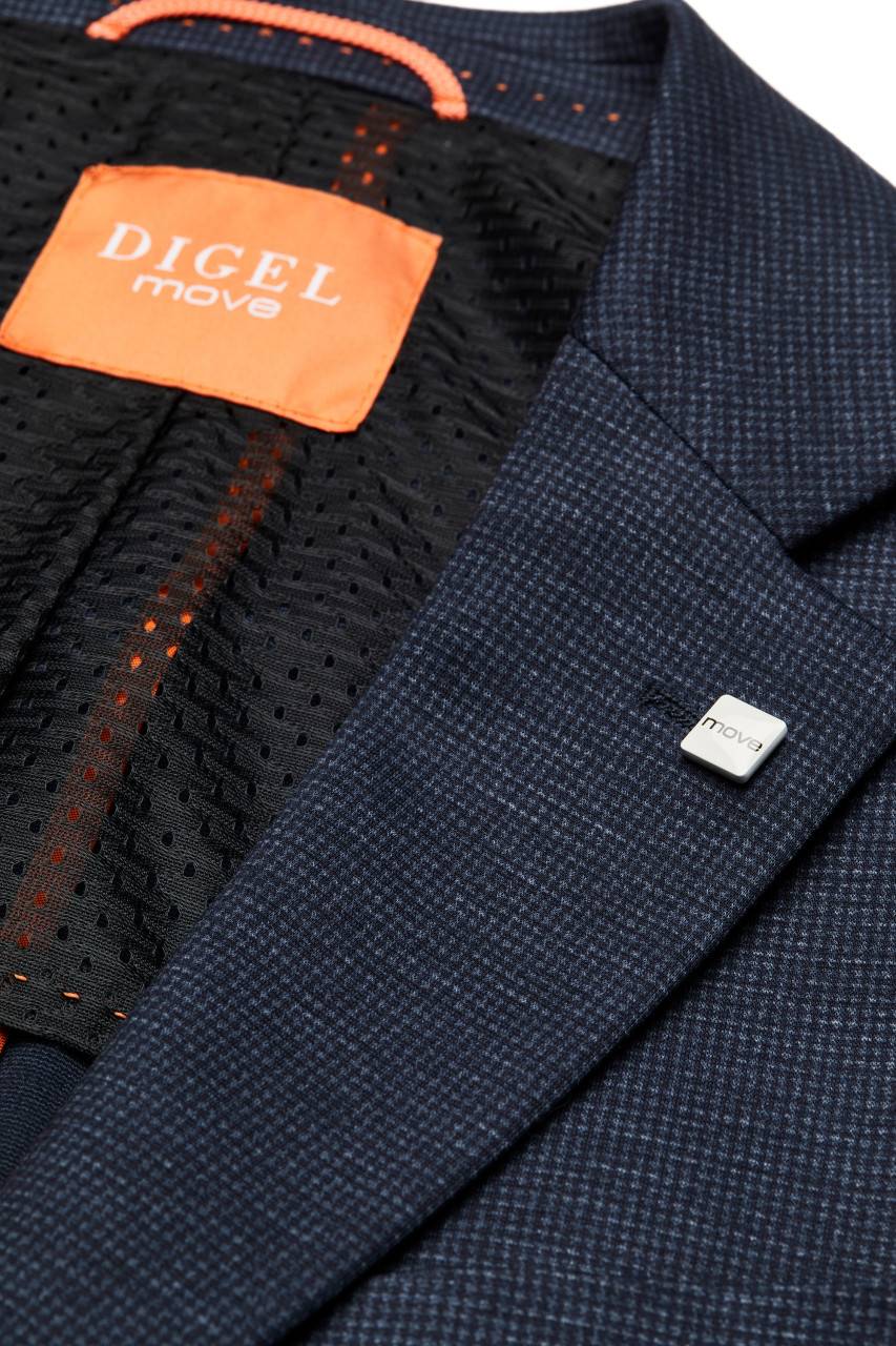 Digel Abito digel in jersey extra slim fit blu a quadretti 50% di sconto per tempo limitato