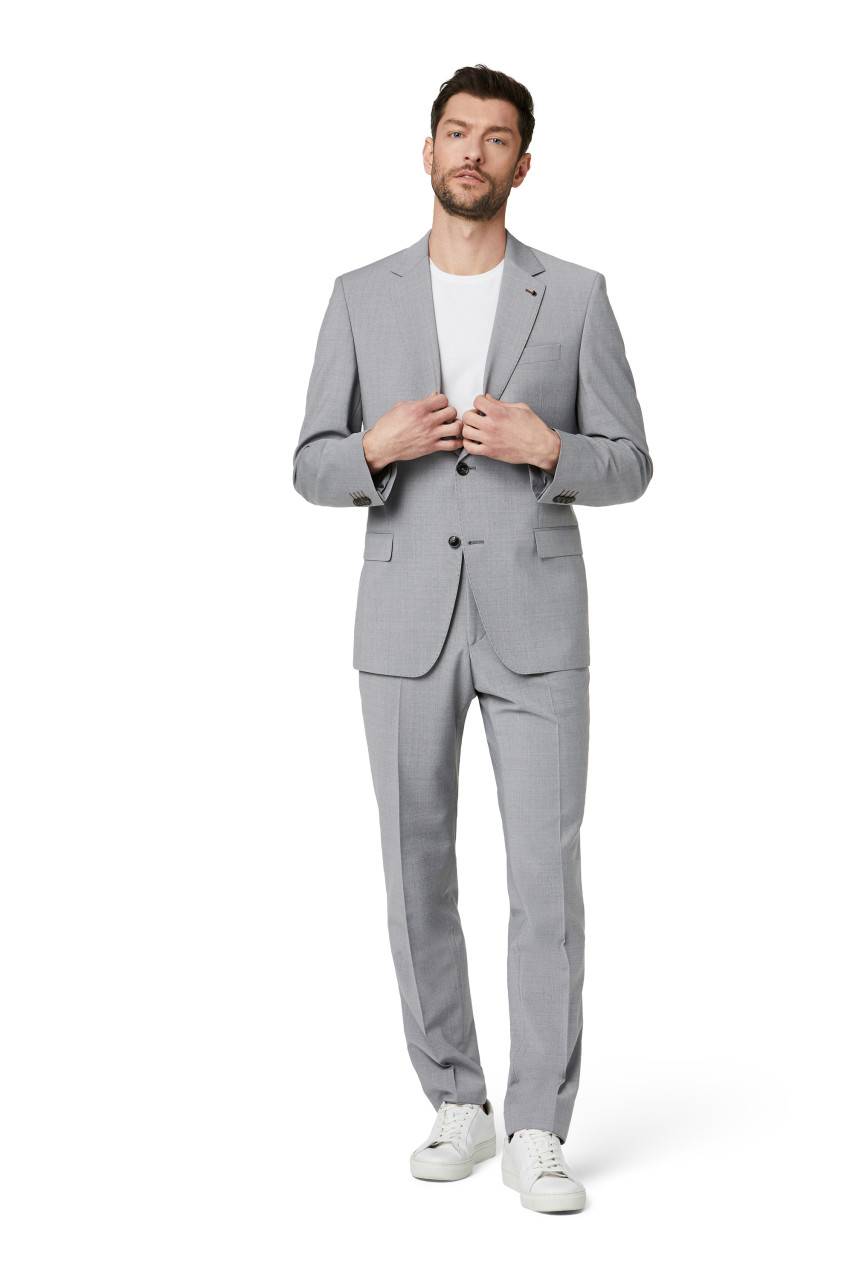Digel Abito drop quattro digel grigio chiaro in lana stretch easywool Italia